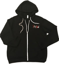 Clearance! - Unisex Embroidered Full-Zip Hoodie (Black & Heather Grey)